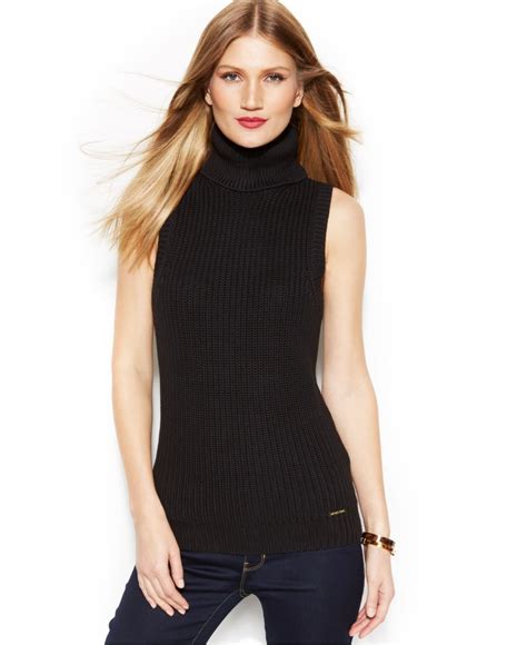 michael kors sleeveless turtleneck sweater.